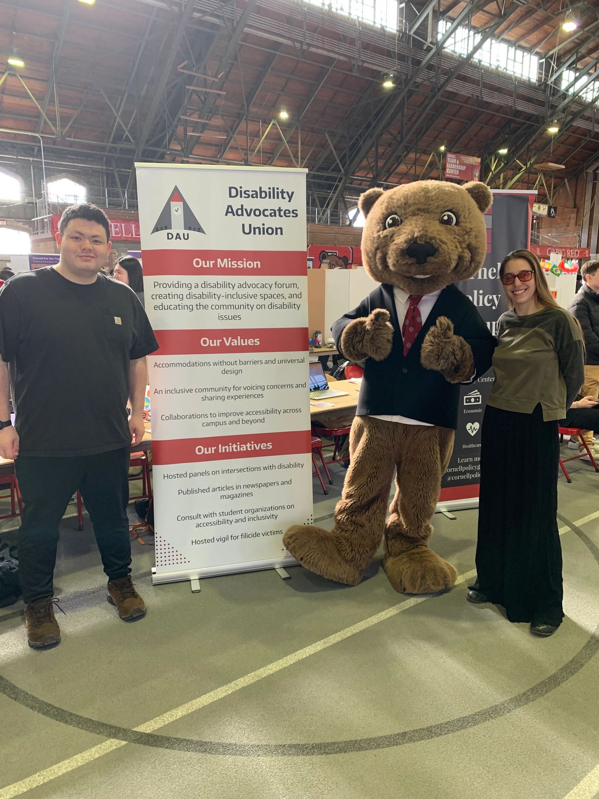 DAU at Spring 2024 Touchdown Clubfest — showing our mission, values, and initiatives